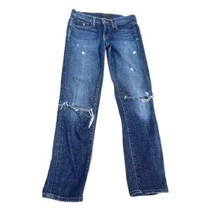 Vince 25 Relaxed Distressed Blue Jeans